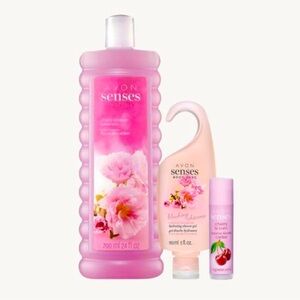 🔴Cherry Blossom Bath & Lip Collection